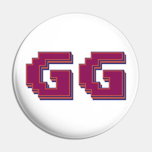 GG | Good Game | Pixel Art Pin