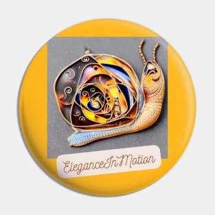 Golden Snail Pin