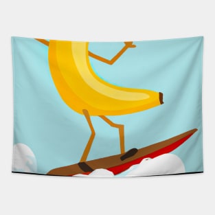 Surfing Bananna Tapestry