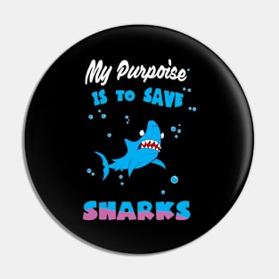 Shark Sharks Diver Shark Pin