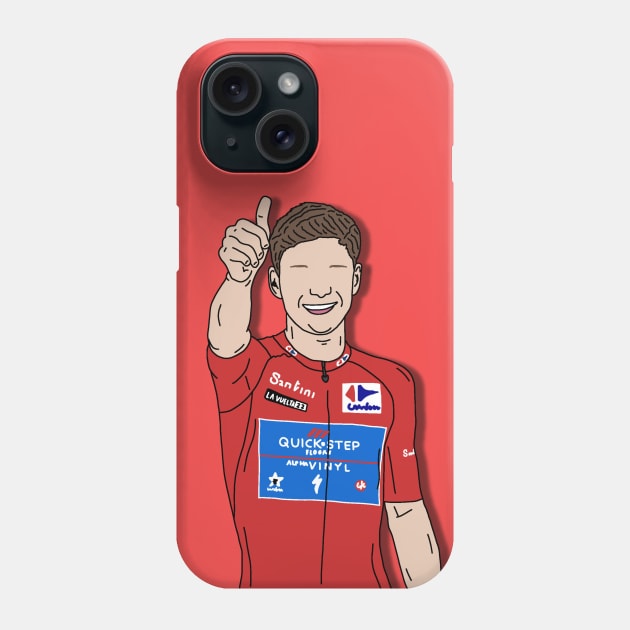 Remco Evenepoel Champion La Vuelta 2022 Phone Case by p3p3ncil