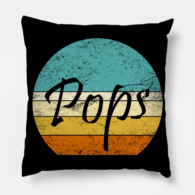 Pops vintage, gift for pops Pillow by Inyourdesigns