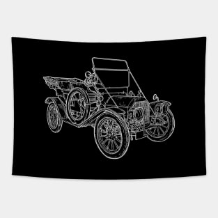 Old Car, Cabriolet, Vintage, Classic Car Tapestry