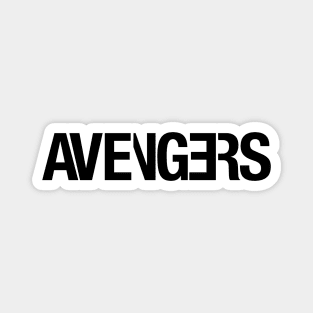 Unnamed Rapper / Avengers logo mashup Magnet