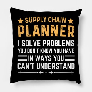 Women Supply Chain Planner Funny Worker Job Pillow