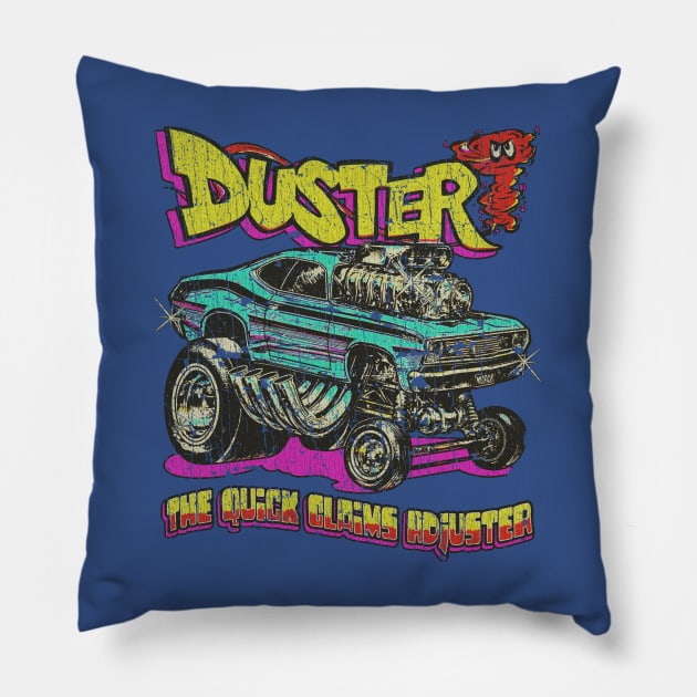 Duster The Quick Claims Adjuster 1971 Pillow by JCD666