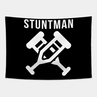 Stuntman Crutches Tapestry