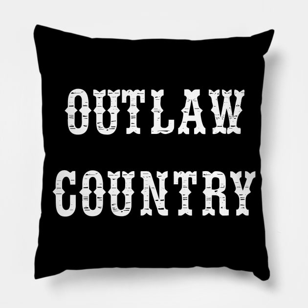 Outlaw country Pillow by KubikoBakhar