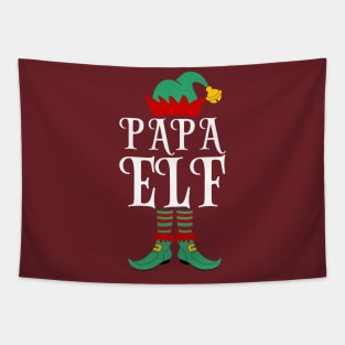 Papa elf family matching Christmas Tapestry