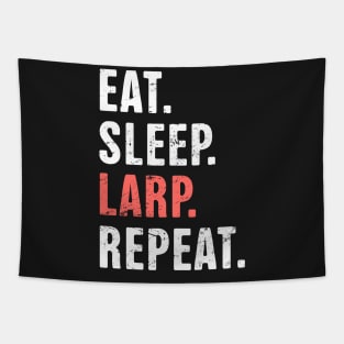 Eat. Sleep. LARP. Repeat. | Funny LARP Design Tapestry