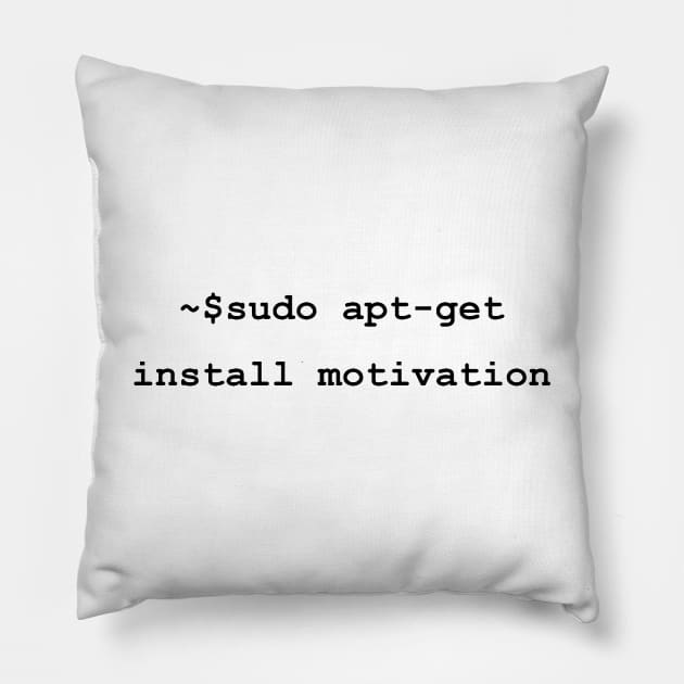 sudo apt-get install motivation Pillow by leo-jess