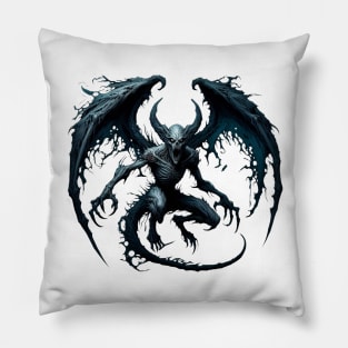 Winged demon Pillow