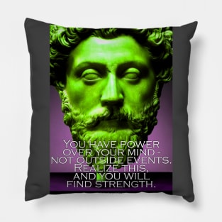 Marcus Aurelius Inspirational Quote 3 Pillow