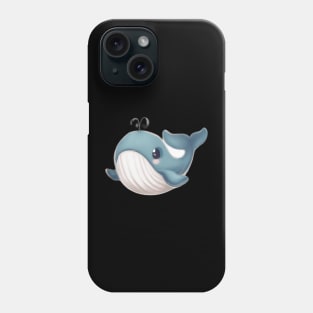 cute baby whale Phone Case