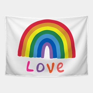 love rainbow Tapestry