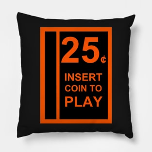 Insert Coin To Play Pillow