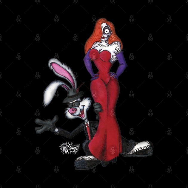 Jessica and Roger Rabbit by The Art of Sammy Ruiz