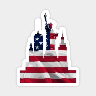 USA T-shirt Magnet