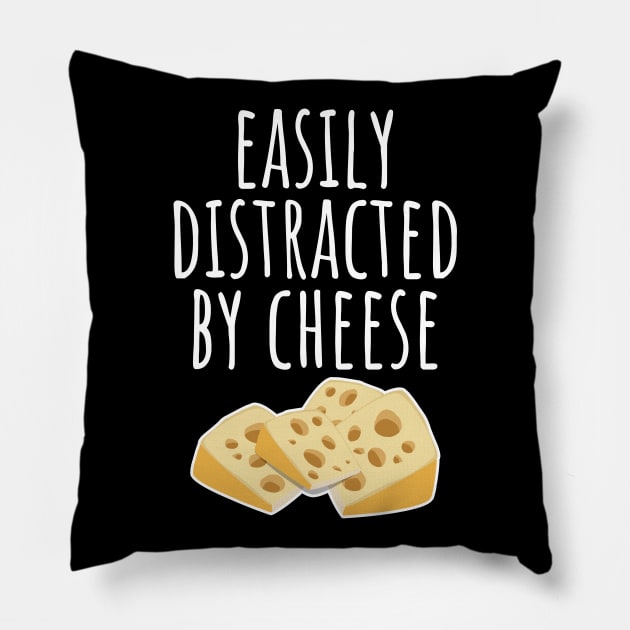 Easily Distracted By Cheese Pillow by LunaMay