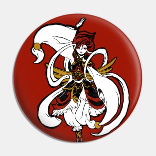 Suzaku from Final Fantasy 14 Lithographic Print Art Pin