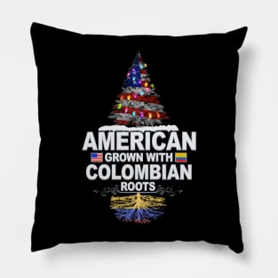 Christmas Tree  American Grown With Colombian Roots - Gift for Colombian From Colombia Pillow