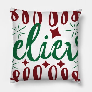 Believe Christmas Pillow