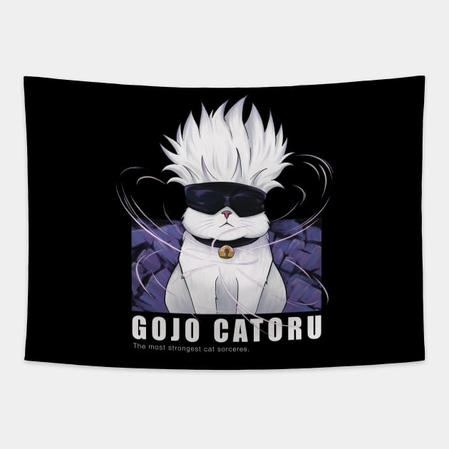 Gojo Catoru Tapestry by witart.id