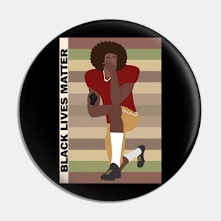 BLM Football Player Pin