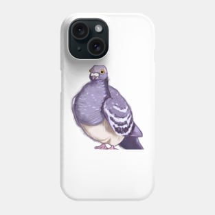 Cute Pigeon Drawing Phone Case