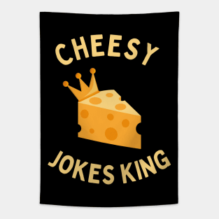 Cheesy Jokes King Tapestry