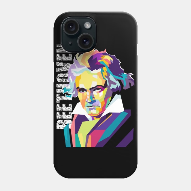 Beethoven wpap popart Phone Case by Martincreative
