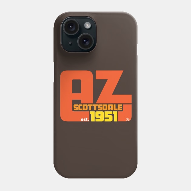 Scottsdale Arizona (Orange) Phone Case by dhartist