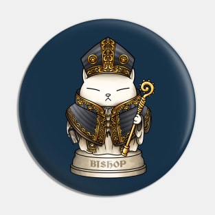 Chess Cat Bishop Pin