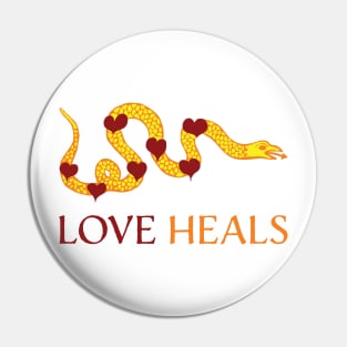 Love Heals modified  Join or Die Flag Pin