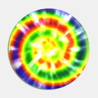 Funky Rainbow Swirl Tie Dye Pin