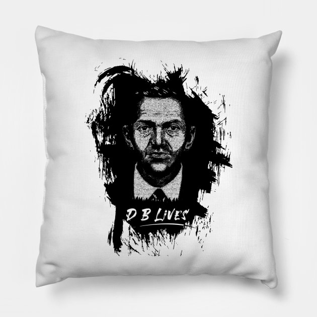 DB Cooper Lives Pillow by Color-Lab