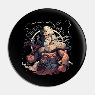 Zeus Illustration Pin