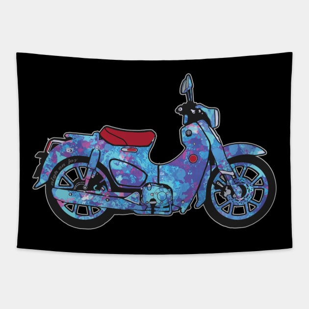 Super Cub swirl Tapestry by NighOnJoy