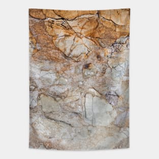 Orange Textured Erosion Tapestry