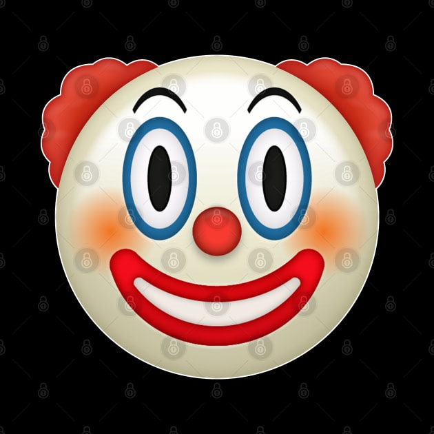 Clown Face Emoji by TextTees
