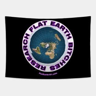 Research Flat Earth Bitches! Flat Earth Map Tapestry