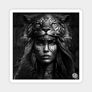 Lion girl Magnet