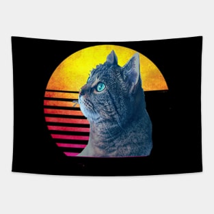 CAT Classic Eighties Retro Symbol Sun Tapestry