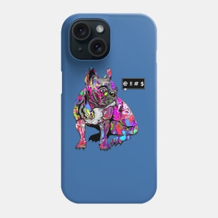 French bulldog in graffiti Phone Case