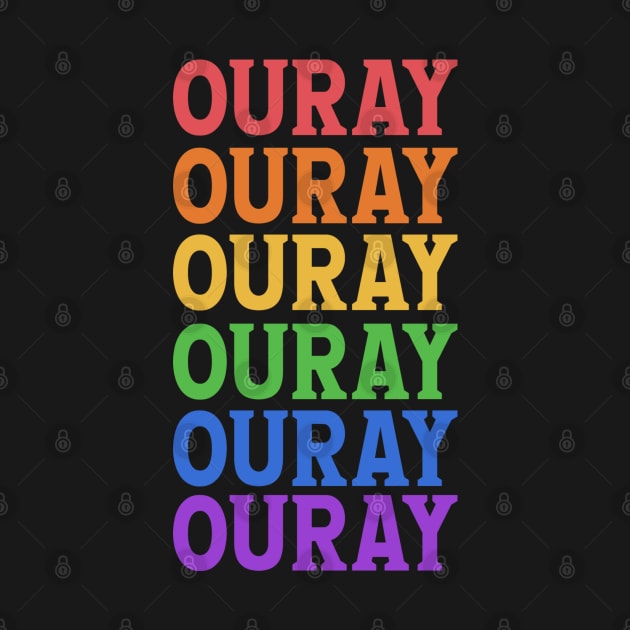 OURAY RAINBOW TYPOGRAPHY by OlkiaArt