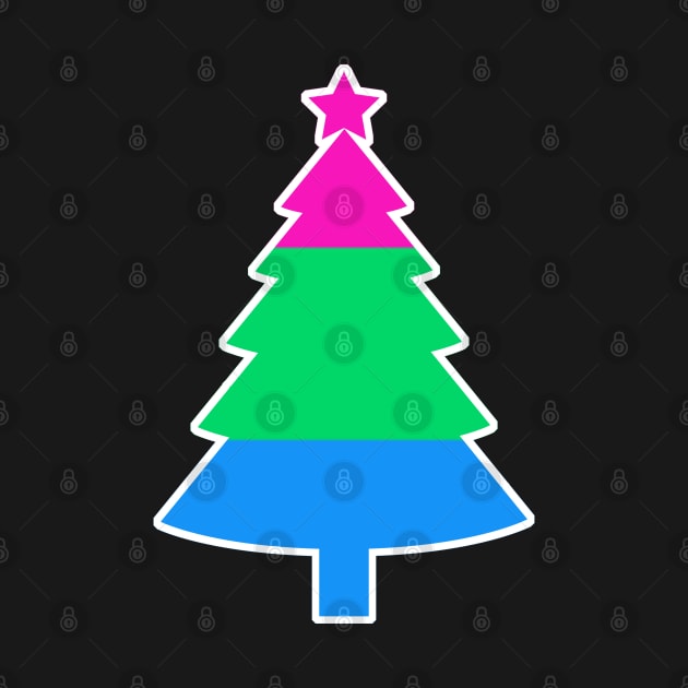 Christmas Tree LGBT Flag Polysexual by aaallsmiles