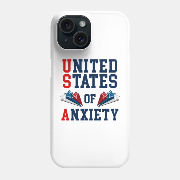 United States of Anxiety Phone Case by NotoriousMedia