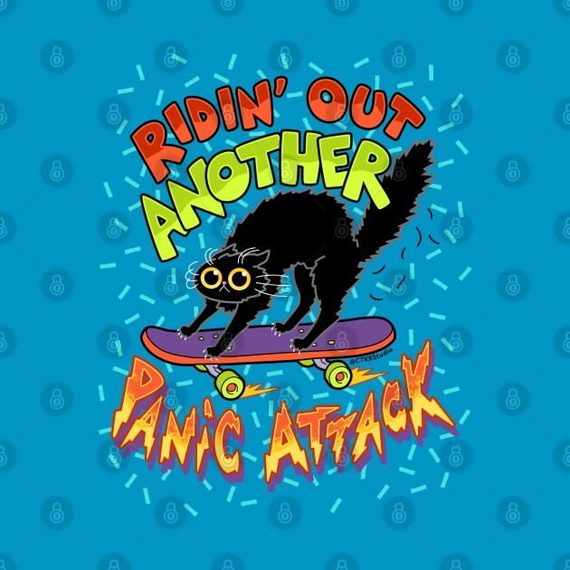 Panic Attack Cat by CTKR Studio