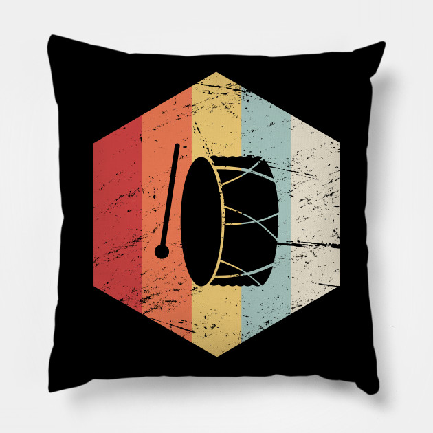 Retro Percussion Bass Drum Icon Percussion Pillow Teepublic