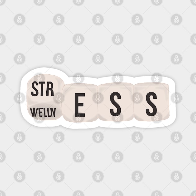 Dice Thrown Stress and Wellness Magnet by DiegoCarvalho